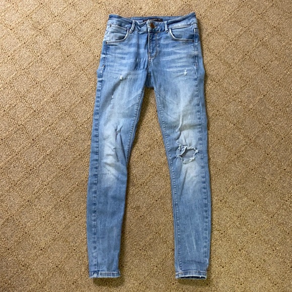 Zara Denim - Zara Ripped Skinny Jeans